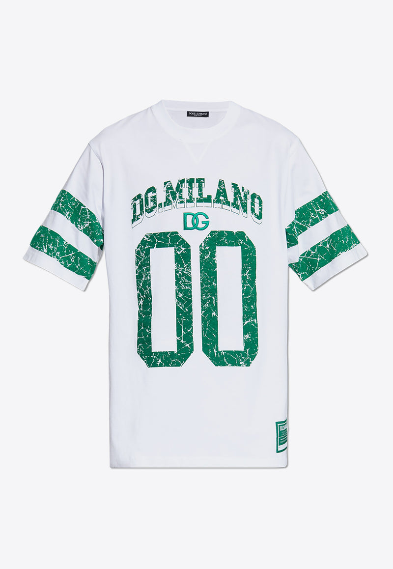 Dolce & Gabbana DG Milano Jersey T-shirt White G8RZ2Z G7NPB-W0800