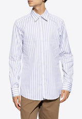 Dolce & Gabbana Long-Sleeved Striped Shirt White G5LB0T FR5Z0-S8051