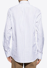 Dolce & Gabbana Long-Sleeved Striped Shirt White G5LB0T FR5Z0-S8051