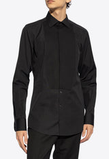 Dolce & Gabbana Long-Sleeved Tuxedo Shirt Black G5EN5T FU5U8-N0000