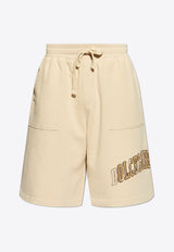 Dolce & Gabbana Logo Embroidered Track Shorts Beige GP09OZ G7NQI-M0299