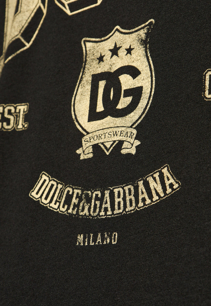 Dolce & Gabbana DG Logo Print T-shirt Black G8PN9T G7NWY-N0000