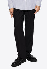 Dolce & Gabbana Straight-Leg Wool Pants Black GP03AT FU28E-N0000