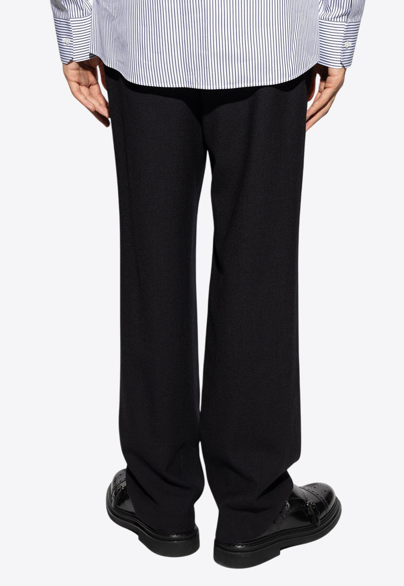 Dolce & Gabbana Straight-Leg Wool Pants Black GP03AT FU28E-N0000