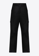 Dolce & Gabbana Wool Cargo Pants Black GV3OHT FU21Q-N0000