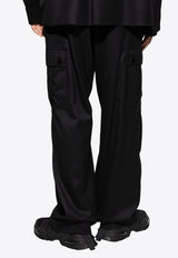 Dolce & Gabbana Wool Cargo Pants Black GV3OHT FU21Q-N0000