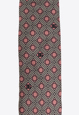 Dolce & Gabbana Silk Patterned Tie Pink GT149E G0WSO-X0805