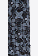 Dolce & Gabbana Silk Patterned Tie Navy GT149E G0WSO-X0802