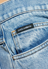 Dolce & Gabbana Washed Straight-Leg Jeans Blue GYJCCD G8KY2-S9001