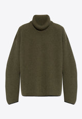 Dolce & Gabbana Wool High-Neck Sweater Green GXW24T JCVW7-V2091