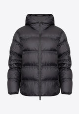 Moncler Masac Zip-Up Hooded Down Jacket Black J20911A00195 597Y2-999