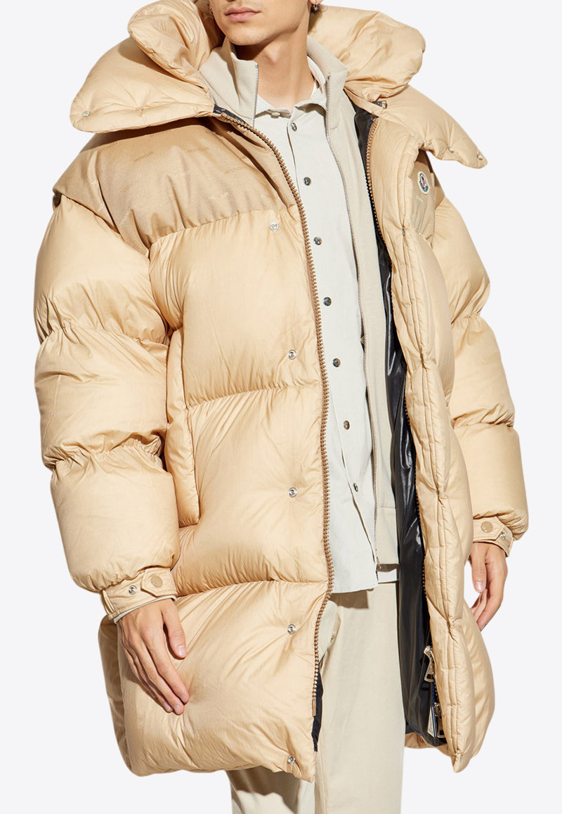 Verone Zip-Up Long Down Jacket – THAHAB KW - Main Image