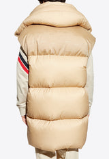 Moncler Verone Zip-Up Long Down Jacket Beige J20911A00212 5985T-230