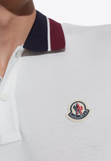 Moncler Logo Patch Pique Polo T-shirt White J20918A00018 89A16-034