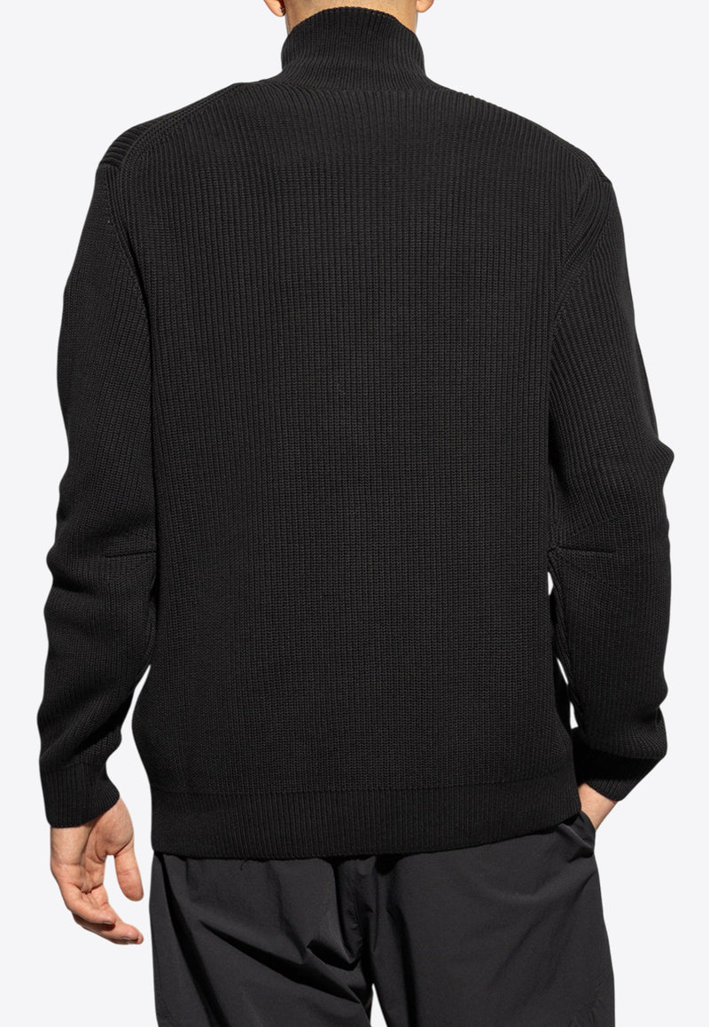 Moncler Ribbed Turtleneck Sweater Black J20919F00001 M1367-999