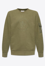 Moncler Logo Cargo Sweatshirt Green J20918G00035 89AHE-816