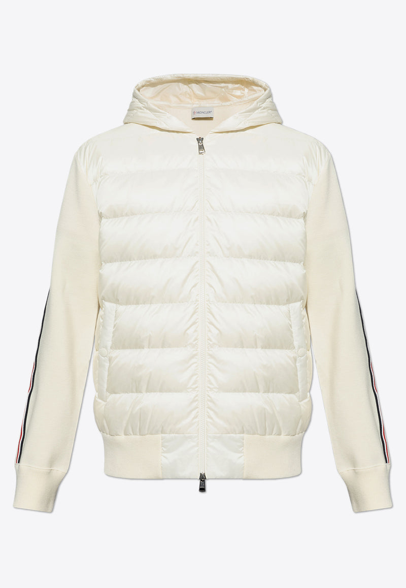 Moncler Paneled Hooded Sweatshirt Cream J20919B00022 M1131-034