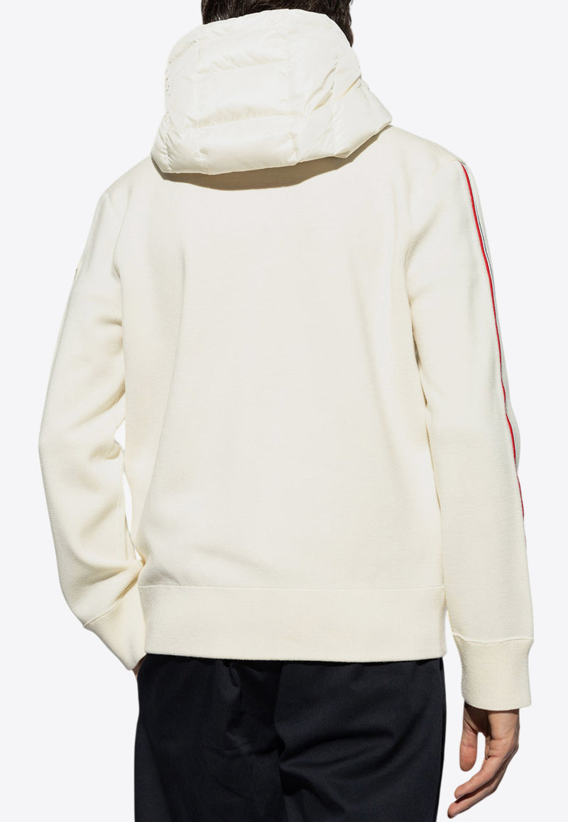 Moncler Paneled Hooded Sweatshirt Cream J20919B00022 M1131-034