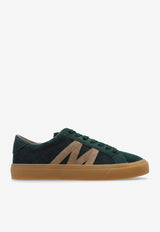 Moncler Monaco Suede Low-Top Sneakers Green J209A4M00060 M4499-872