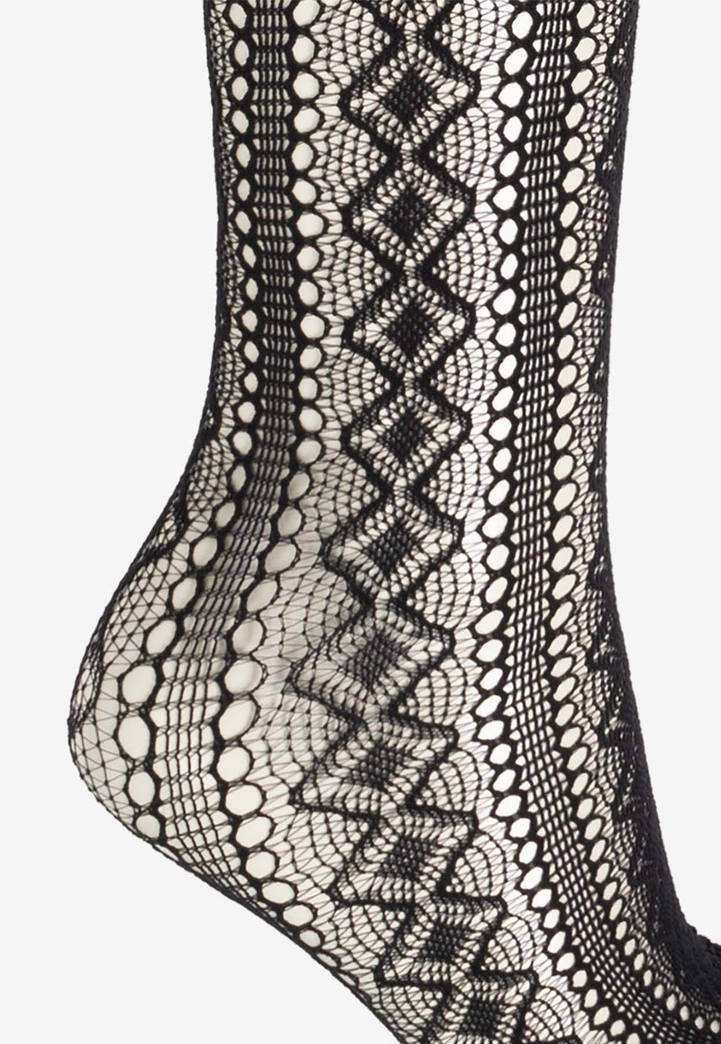 Dolce & Gabbana Openwork Lace Tights Black O4B55T ON00D-N0000