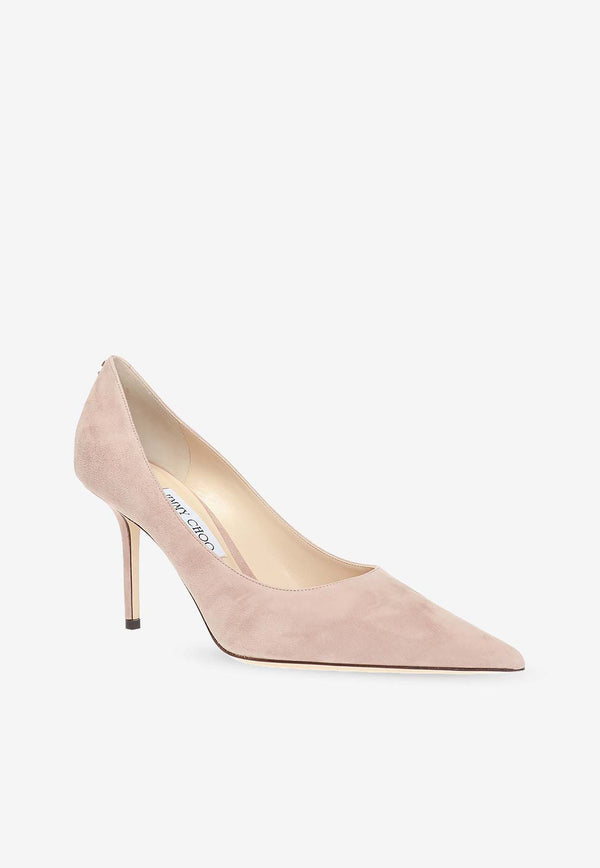 Jimmy Choo Love 85 Suede Leather Pumps Ballet Pink LOVE 85 BWJ-BALLET PINK