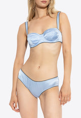 Dolce & Gabbana Satin Balconette Bra Light Blue O1A12T ONO13-F3981