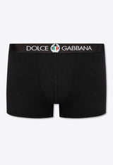 Dolce & Gabbana Logo Band Jersey Boxers Black M4C03J ONN94-N0000