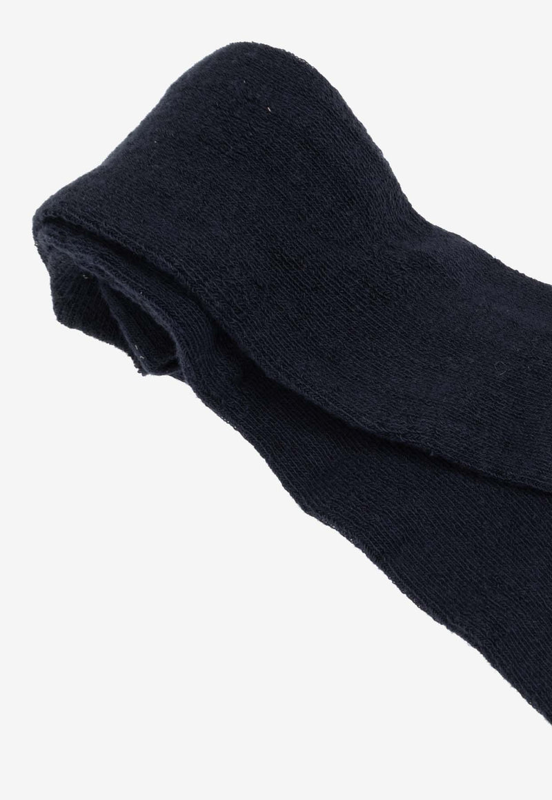 جوارب طويلة محبوكة بشعار الماركة للبنات