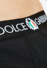 Dolce & Gabbana Tri-Color Emblem Stretch Briefs Black M3C03J ONN94-N0000