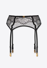 Dolce & Gabbana DG Logo Lace Suspender Belt Black O4A50T ONO25-N0000