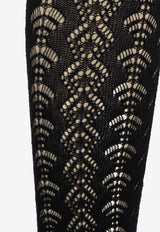 Dolce & Gabbana Openwork Stretch Tights Black O4B51T ON00F-N0000