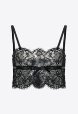 Dolce & Gabbana Floral Lace Lingerie Top Black O7D98T ONO88-N0000