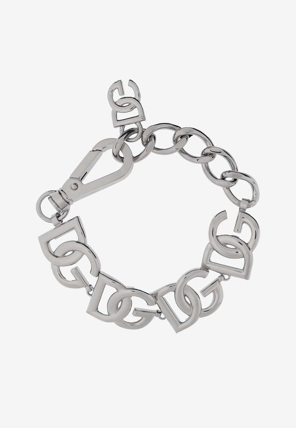 Dolce & Gabbana DG Logo Chain Bracelet Silver WBP2L2 W1111-87655