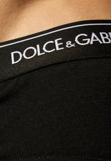 Dolce & Gabbana Logo Waistband Briefs - Set of 2 Black M9C05J ONN95-N0000