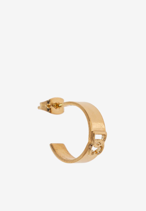 Dolce & Gabbana DG Logo Cut-Out Single Hoop Earring Gold WEQ5P1 W1111-ZOO00