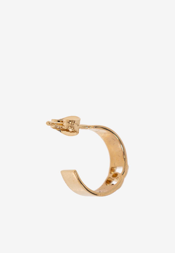 Dolce & Gabbana DG Logo Cut-Out Single Hoop Earring Gold WEQ5P1 W1111-ZOO00