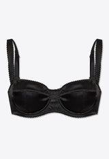 Dolce & Gabbana Satin Balconette Bra Black O1A12T ONO13-N0000