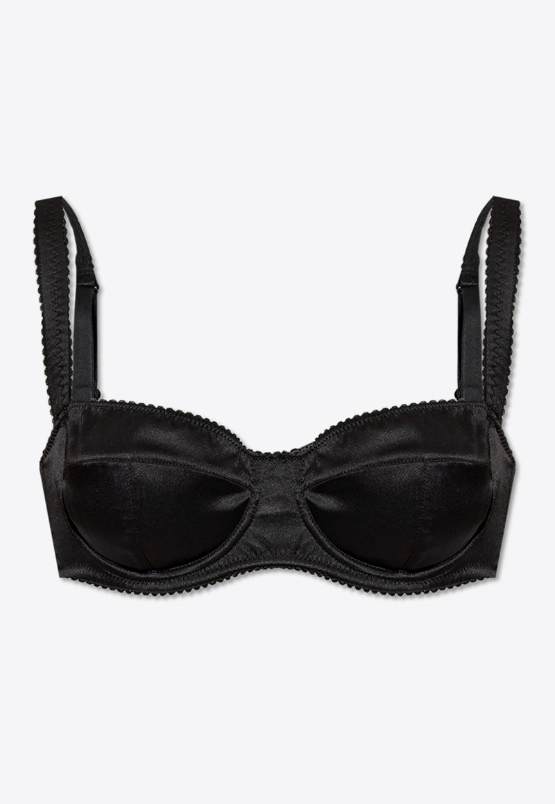 Dolce & Gabbana Satin Balconette Bra Black O1A12T ONO13-N0000