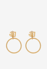 Dolce & Gabbana DG Logo Hoop Earrings Gold WEQ6M3 W1111-ZOO00