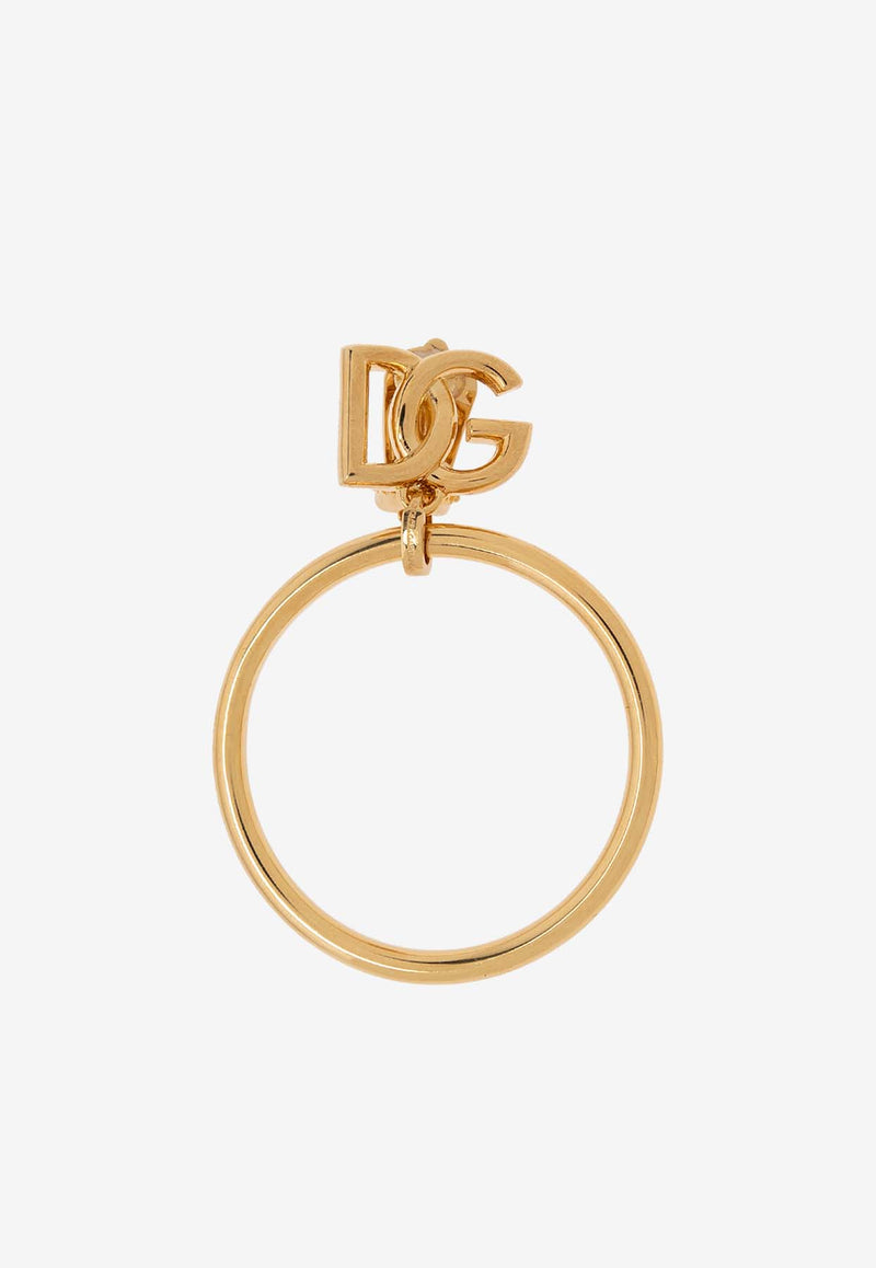 Dolce & Gabbana DG Logo Hoop Earrings Gold WEQ6M3 W1111-ZOO00