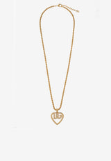 Dolce & Gabbana DG Heart Pendant Necklace Gold WNQ6L4 W1111-ZOO00