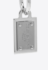 Dolce & Gabbana Creole Logo Tag Single Earring Silver WEP7T1 W1111-87655