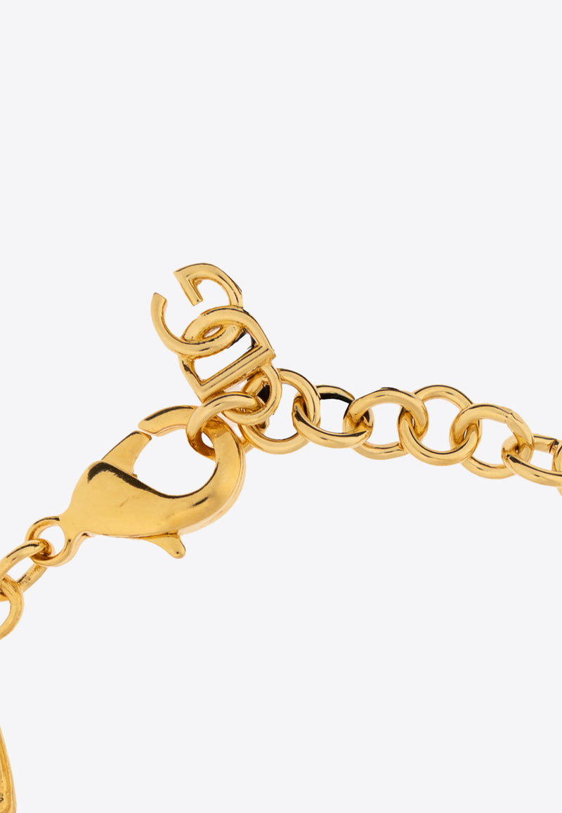 DG Logo Bracelet with Pearls