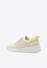 Salvatore Ferragamo Caro Nappa Leather Low-Top Sneakers Cream 029109 CARO MAN 774866-MASCARPONE