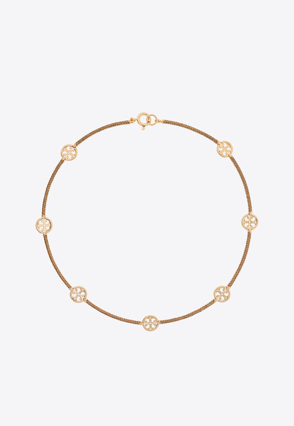 Tory Burch Miller Paved Chain Necklace Gold 141136 0-700