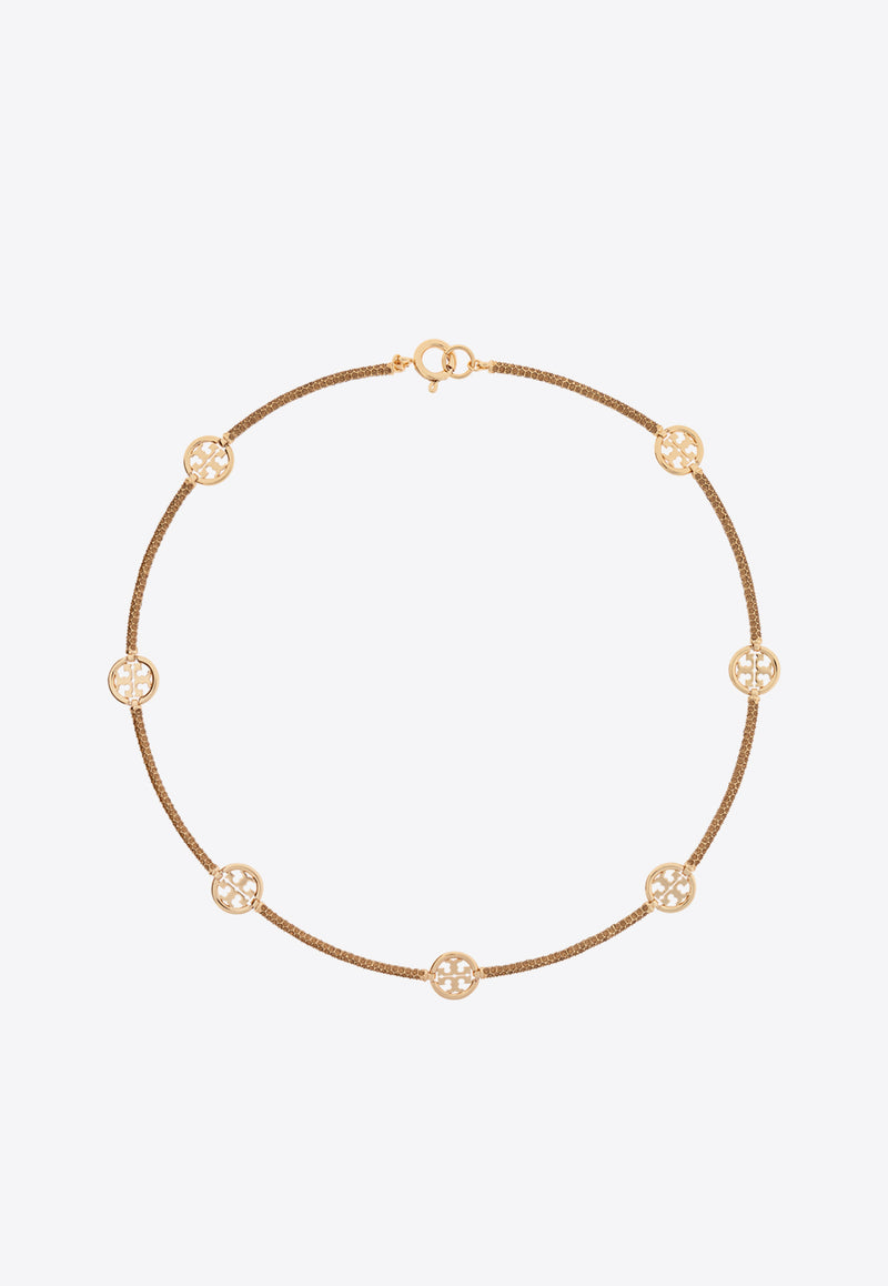 Tory Burch Miller Paved Chain Necklace Gold 141136 0-700