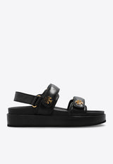 Tory Burch Kira Leather Sports Sandals Black 144328 0-001