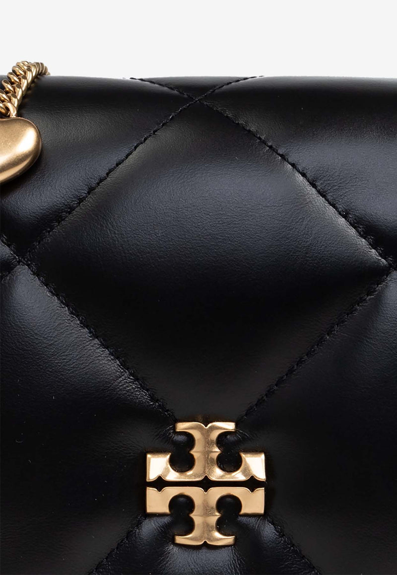 Tory Burch Mini Kira Quilted Leather Chain Clutch Black 162139 0-001