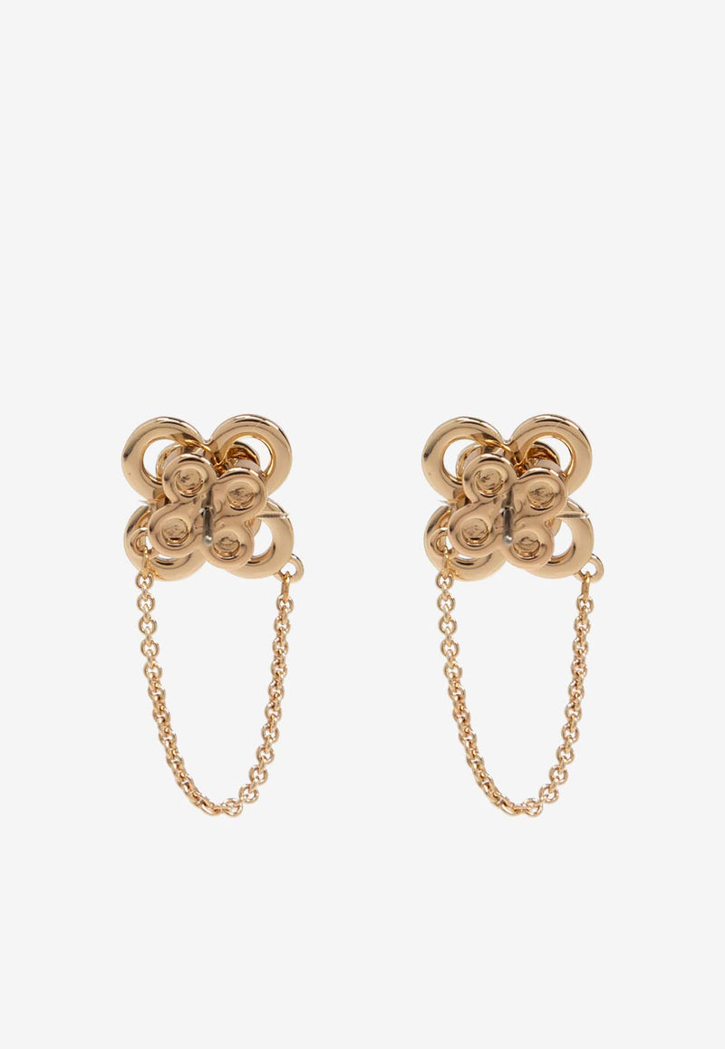 Tory Burch Kira Clover Drop Earrings Gold 161081 0-783