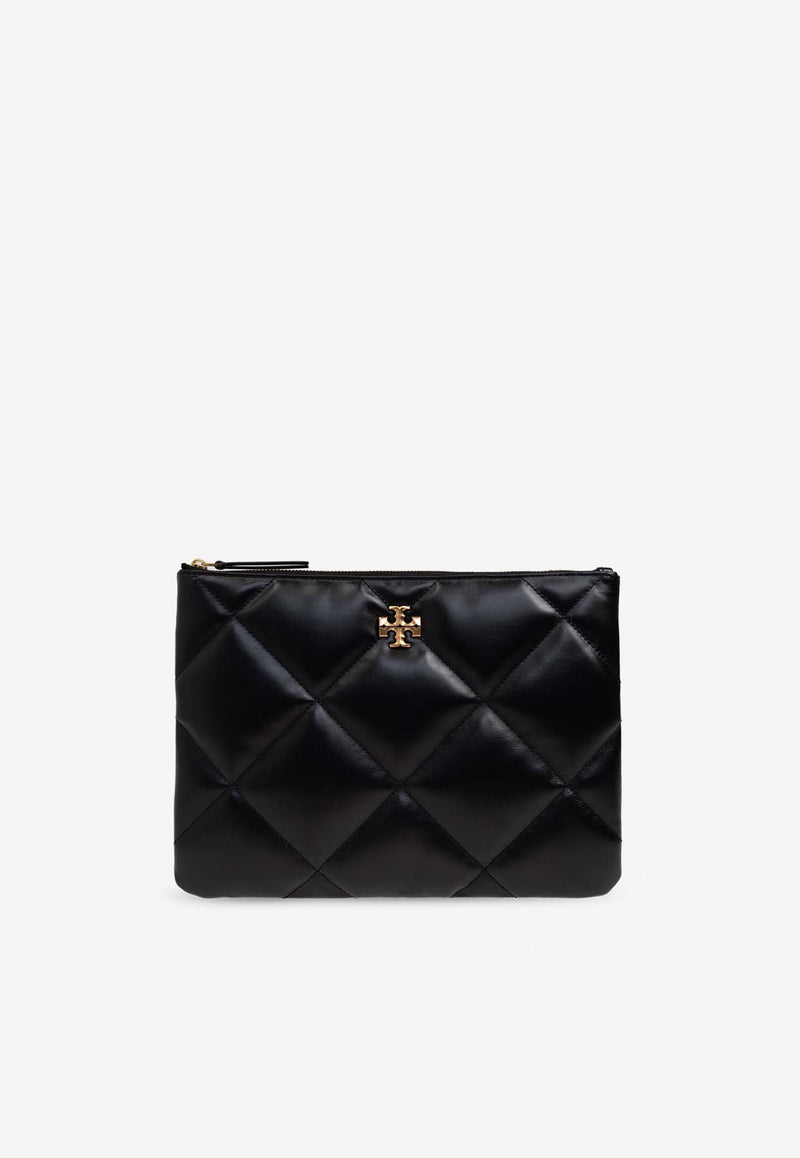 Kira Quilted Leather Pouch Bag